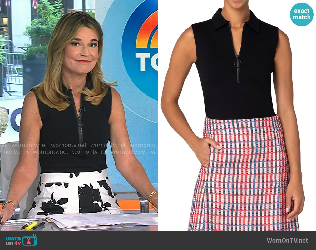 G. Label Boyle Brushed Floral Skirt worn by Savannah Guthrie on Today