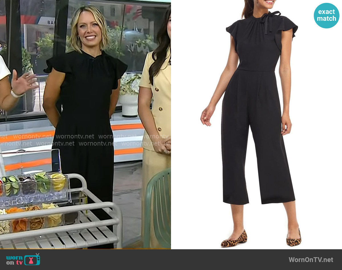 Gal Meets Glam Collection Sybil Flutter Sleeve Jumpsuit worn by Dylan Dreyer on Today