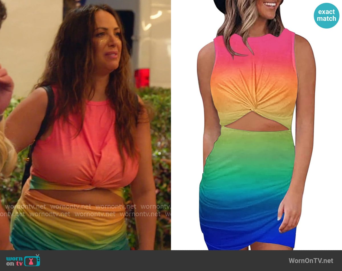 Generic Twist Front Sleeveless Dress at Amazon worn by Kristen Doute on The Valley
