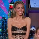 Georgina’s sequin strapless reunion dress on In The City