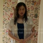 Gigi’s cream cargo top and pants set on The Five Star Weekend