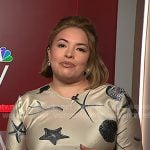 Gilma's seashell print dress on NBC News Daily