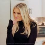 Gina’s black turtleneck and pants on The Real Housewives of Orange County