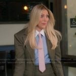 Gina’s gray blazer and belted mini skirt on The Real Housewives of Orange County
