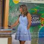 Ginger’s blue heel sandals on Good Morning America