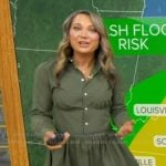 Ginger’s green mini shirtdress on Good Morning America
