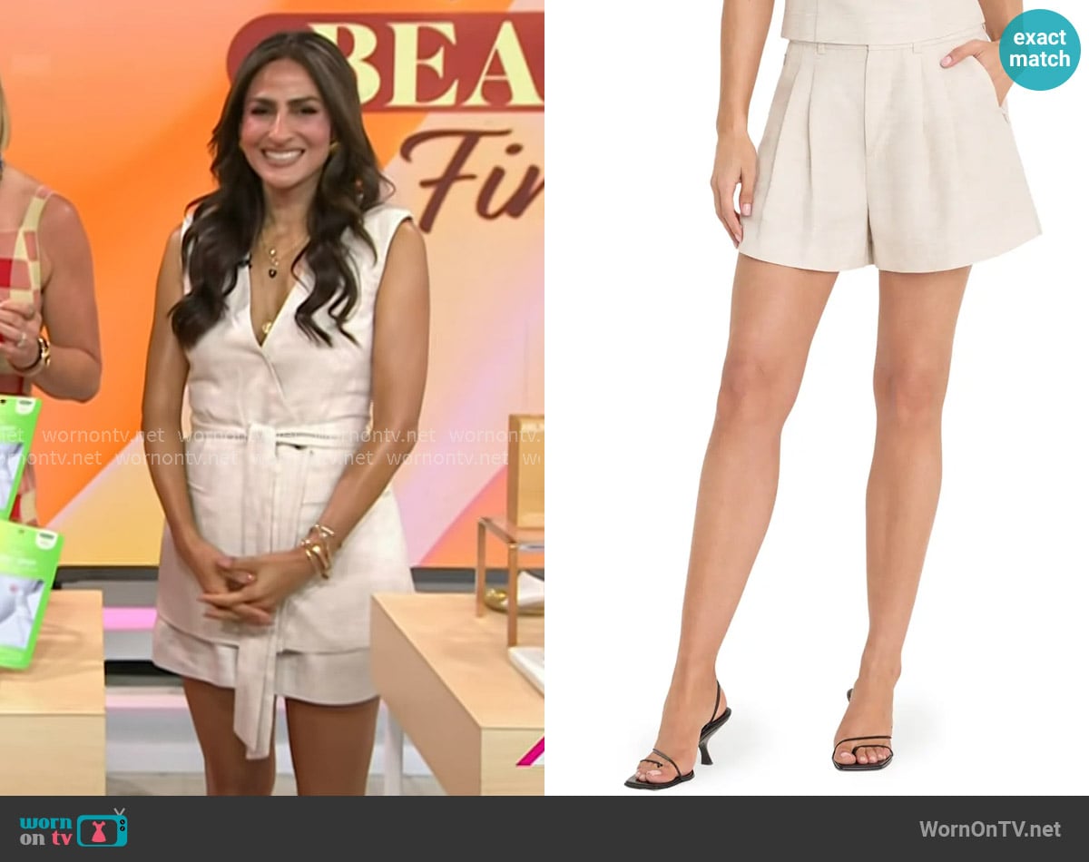 Ami Desai’s ivory shorts on Today Ami Desai’s ivory shorts on Today