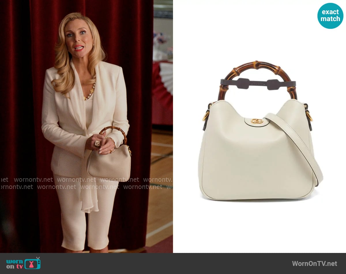 Gucci Bamboo Diana tote bag worn by Eva Woods (June Diane Raphael) on Elle