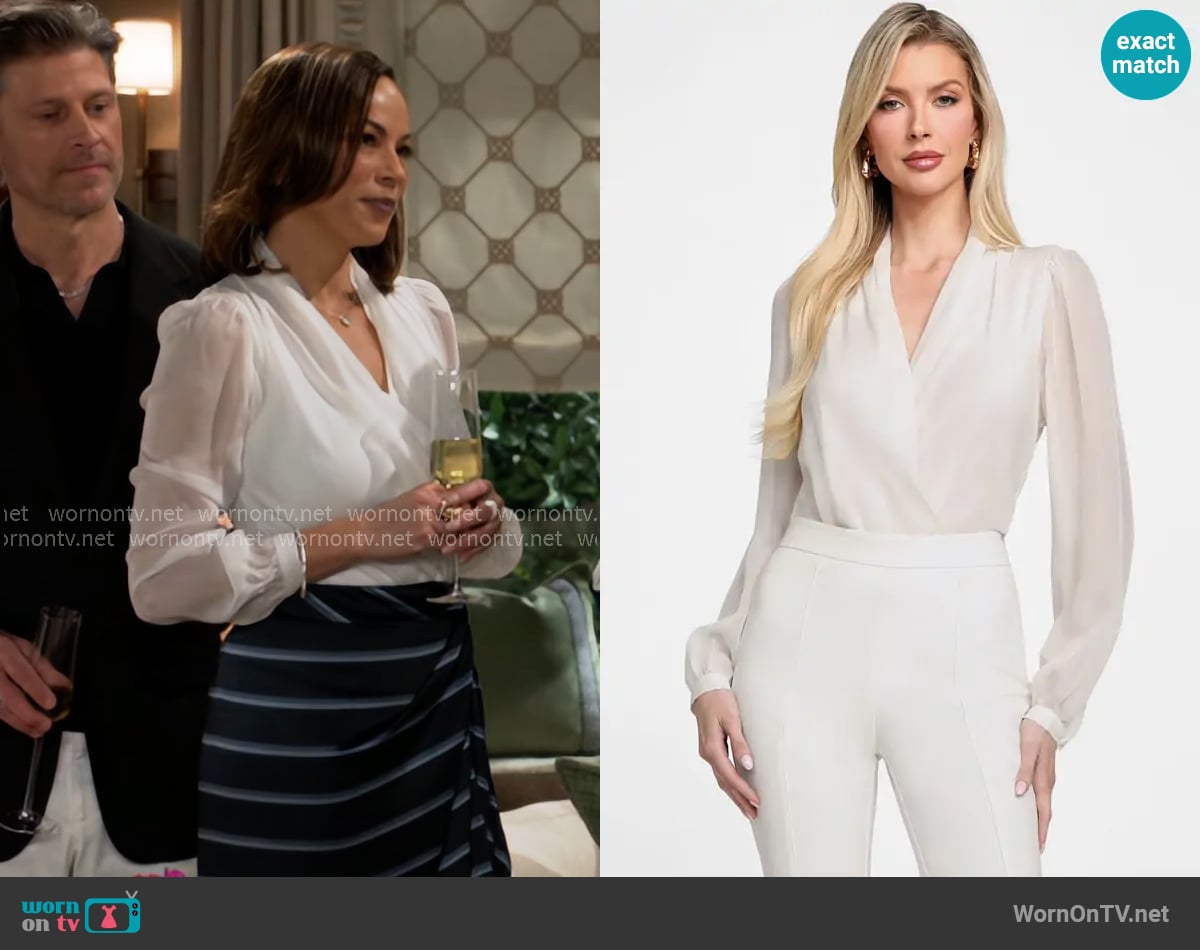 Guess Daria Bodysuit worn by Nicole Dupree Richardson (Daphnee Duplaix) on Beyond the Gates