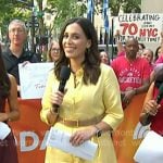 Hallie’s yellow shirtdress on Today
