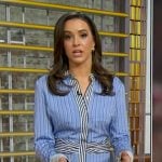 Hanna’s blue striped shirtdress on Good Morning America