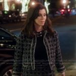 Heather’s black tweed jacket and skirt on The Real Housewives of Orange County