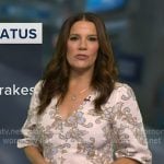 Heather's ivory floral print v-neck dress on Good Morning America