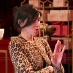Heather’s leopard print cardigan on The Real Housewives of Orange County