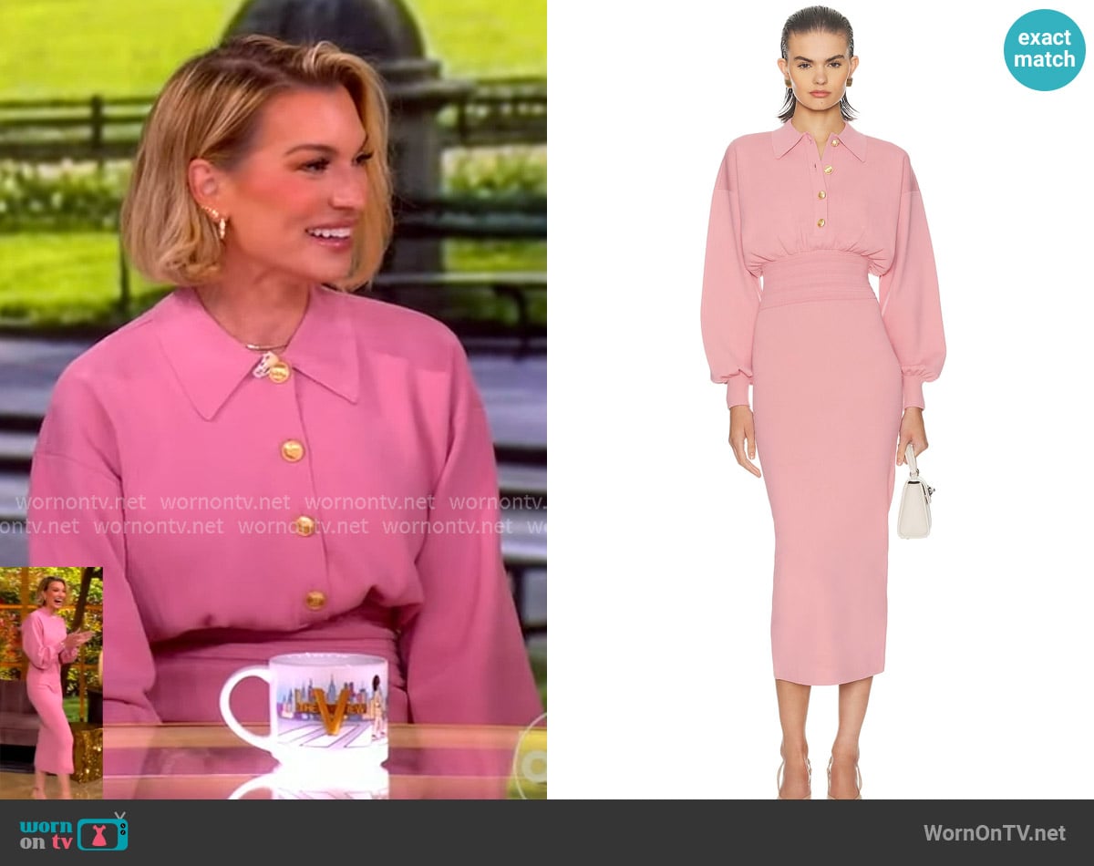 Lindsay Hubbard’s pink dress on The View Lindsay Hubbard’s pink dress on The View