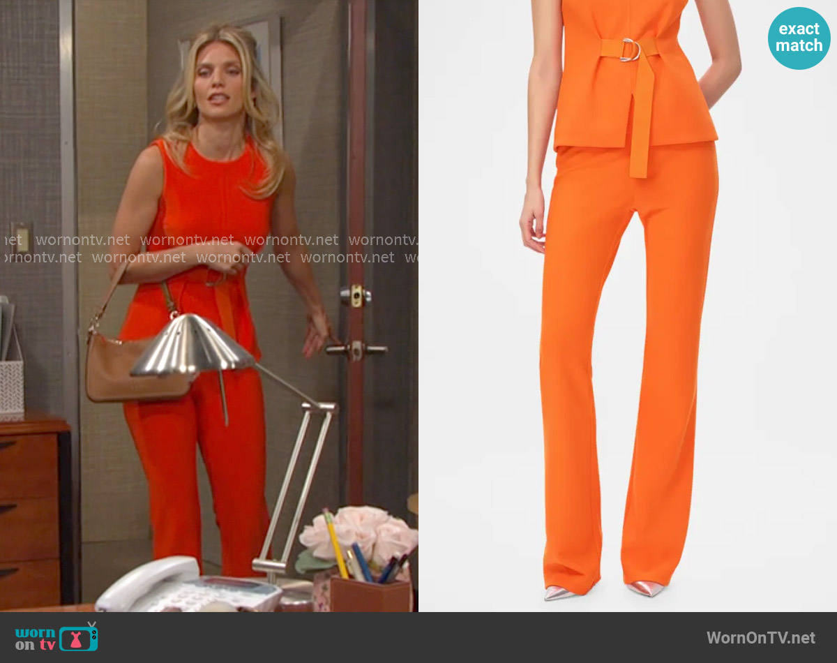Herve Leger The Priscilla Pants in Sunset 812 worn by Catherina Greene (AnnaLynne McCord) on Days of our Lives