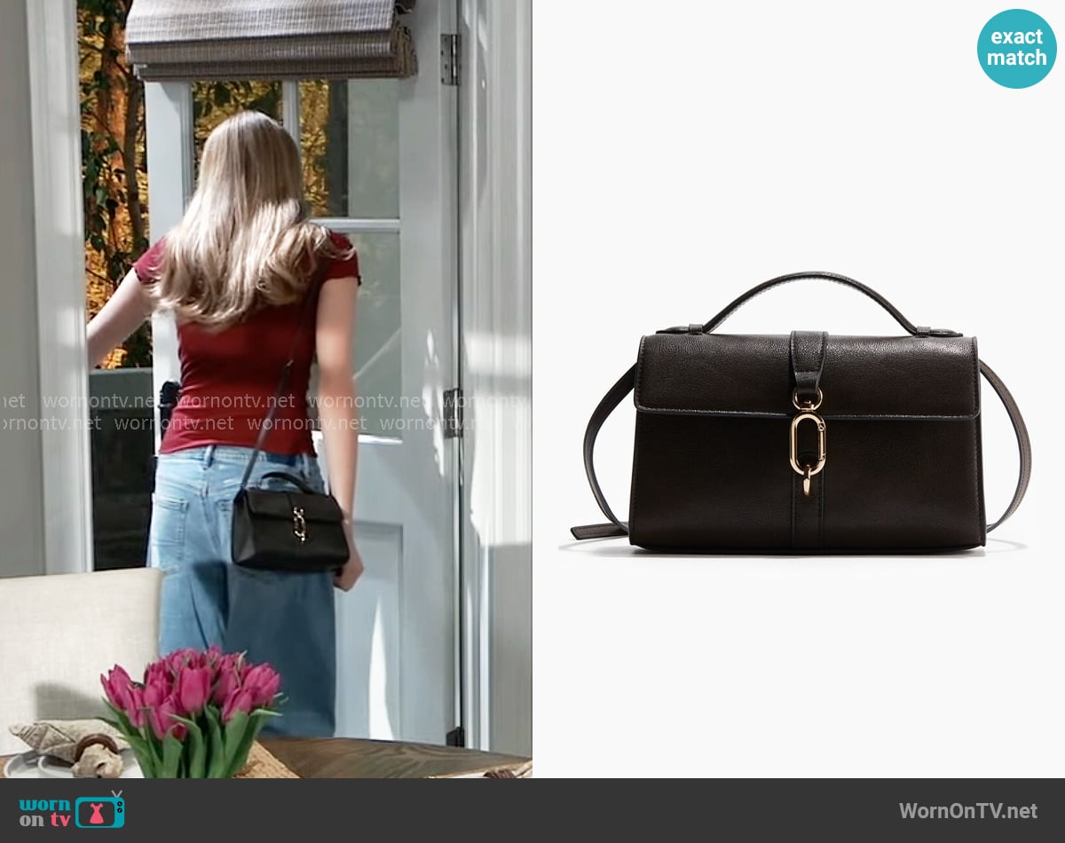 H&M Crossbody Bag worn by Charlotte Cassadine (Bluesy Burke) on General Hospital