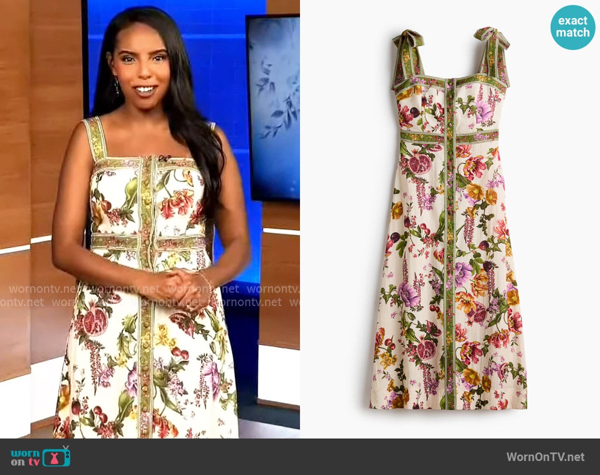 H&M Tie-Strap Viscose-Blend Dress worn by Mona Kosar Abdi on Extra