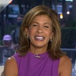 Hoda’s purple sleeveless jumpsuit on Today