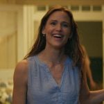 Hollis's blue linen pajamas on The Five Star Weekend
