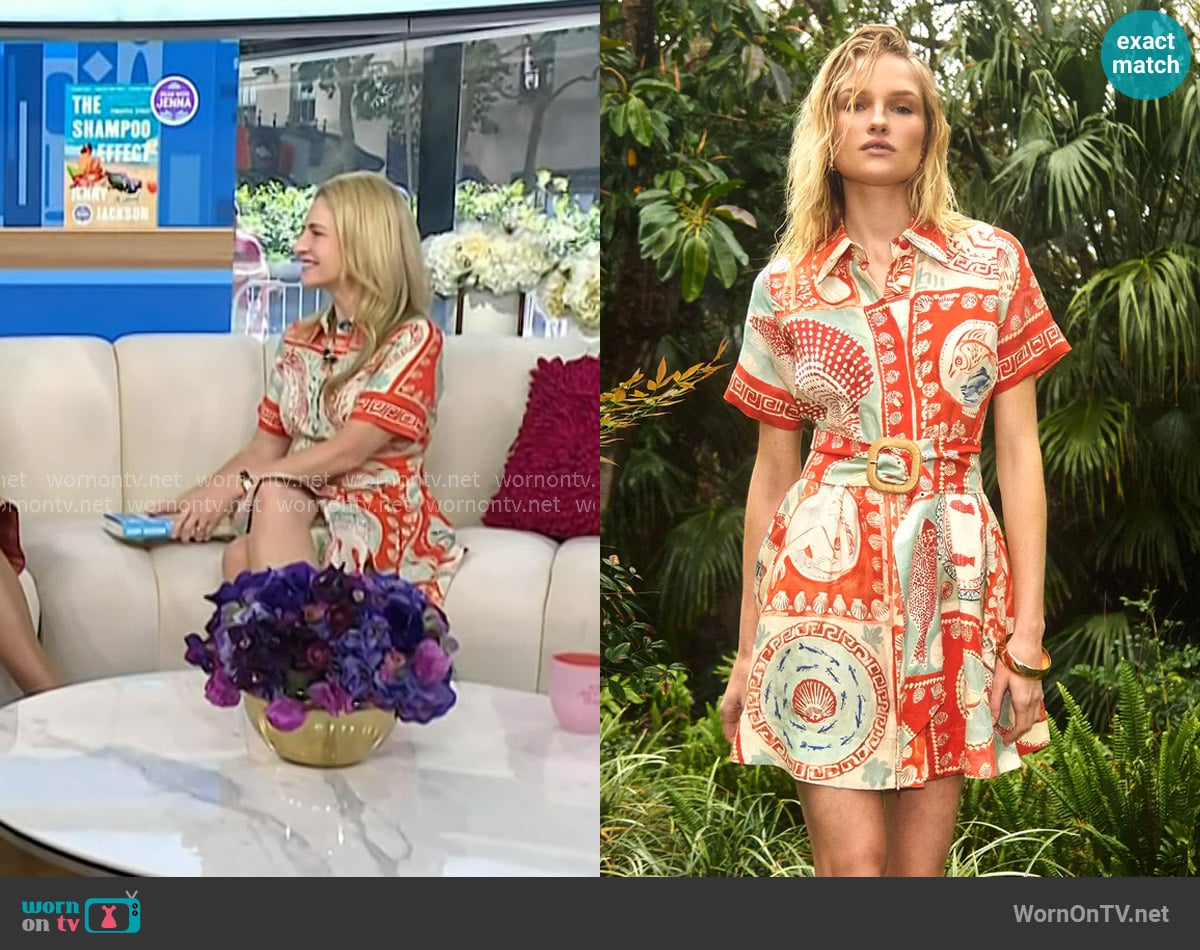 Jenny Jackson’s printed shirtdress on Today Jenny Jackson’s printed shirtdress on Today