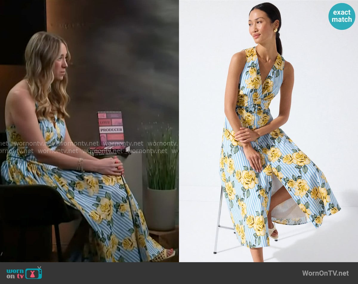 Hutch Bates Dress worn by Julie LaPlaca on Access Hollywood