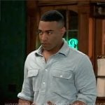 Isaiah's grey shirt on General Hospital