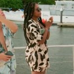 Jasmine’s printed top and short set on The Valley