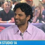 Jay Shetty's pink bomber jacket on Today