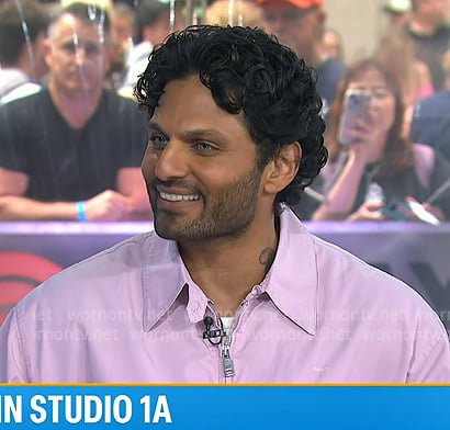 Jay Shetty’s pink bomber jacket on Today