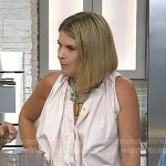 Jenna’s blush pink gathered top on Today