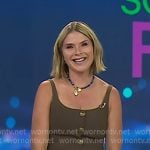 Jenna's brown button up vest on Today