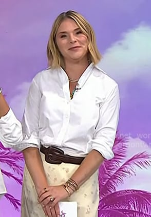 Jenna’s brown leather belt on Today