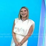 Jenna’s champagne satin midi dress on Today