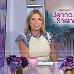 Jenna’s ivory floral smocked dress on Today