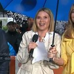 Jenna’s white rain coat on Today