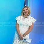 Jenna’s whtie floral lace midi dress on Today