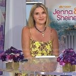 Jenna’s yellow floral smocked dress on Today