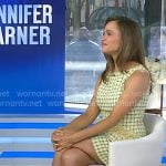 Jennifer Garner’s yellow check mini dress on Today