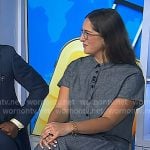 Jess Feldman’s grey crop shirt and skirt on Today