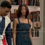 Jessica’s denim jumpsuit on Beyond the Gates