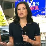 Jo Ling Kent’s navy polo dress on CBS Mornings