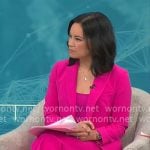 Jo Ling Kent’s pink suit on CBS Mornings