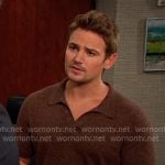 Johnny’s brown polo on Days of our Lives