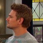 Johnny’s grey henley tee on Days of our Lives