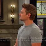 Johnny’s grey henley tee on Days of our Lives Johnny’s grey henley tee on Days of our Lives