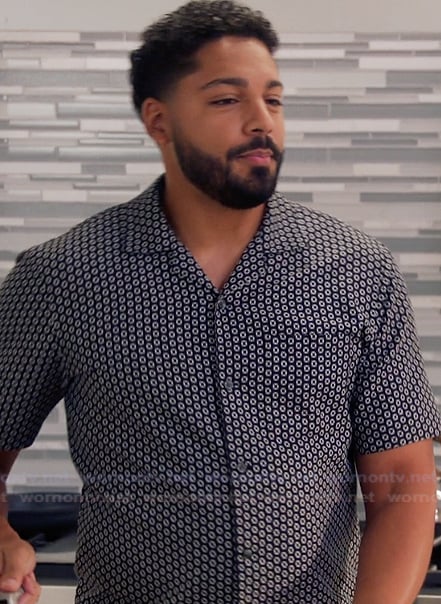 Jordan’s geometric print shirt on All American