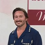 Jove Meyer’s navy embroidered shirt on Today