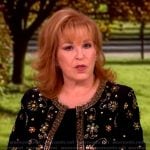 Joy’s floral embellished black jacket on The View