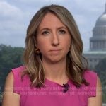 Julia Ainsley’s pink cap sleeve dress on NBC News Daily